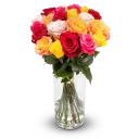 Bouquet of colorful roses